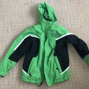 North Face Rain Coat with interior fleece